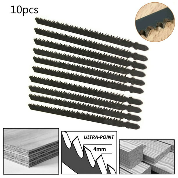 6x Jigsaw Blades Saw Blade Set With T-Shank Extra Long 180mm For Wood T744D